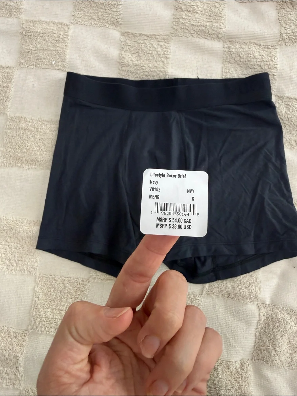 Vuori‎ Men's Lifestyle Boxer Brief Navy- Small